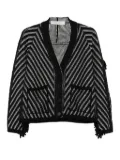 Golden Goose striped wool cardigan - Black