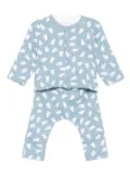 Petit Bateau bear-print trouser set (set of two) - Blue