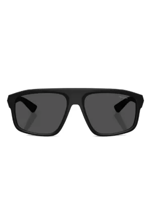 Prada プラダ シンボル スクエアサングラス | ブラック | FARFETCH JP