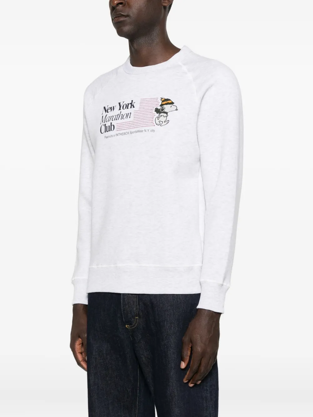 In The Box Crew-neck Sweatshirt In White