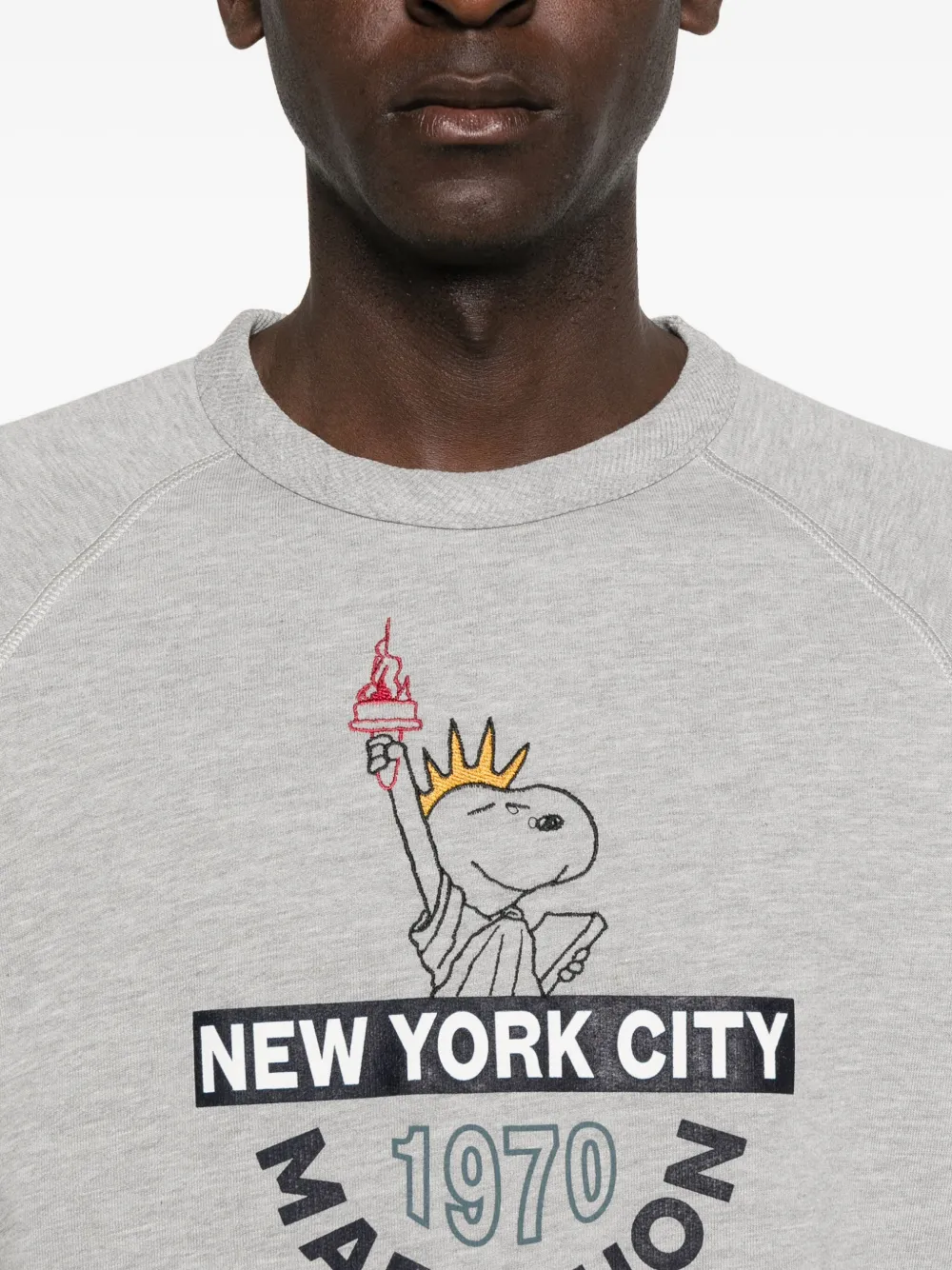 In The Box Crew-neck Sweatshirt In Gray