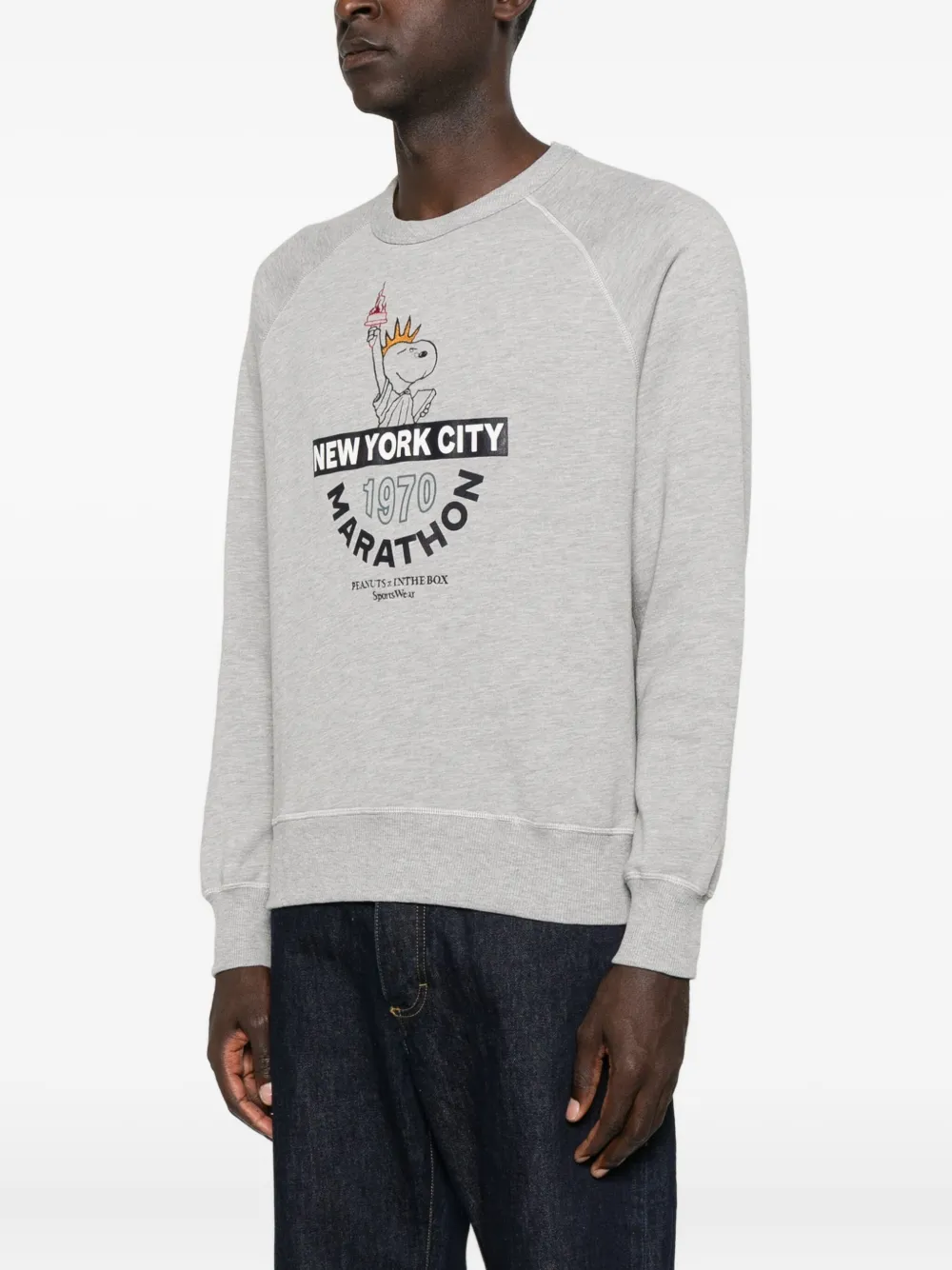In The Box Crew-neck Sweatshirt In Gray