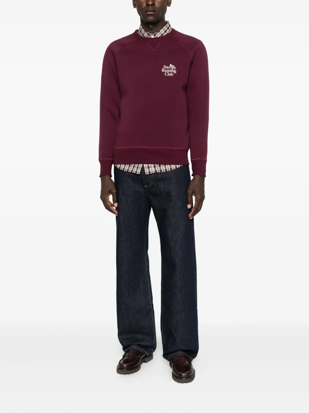 In The Box Sweater met Snoopy-print - Rood