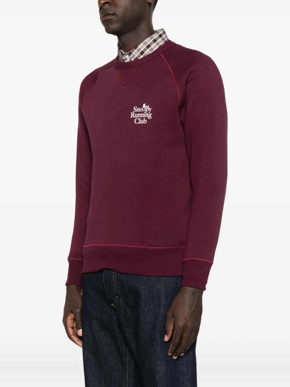 In The Box Snoopy-print Sweatshirt In Burgundy
