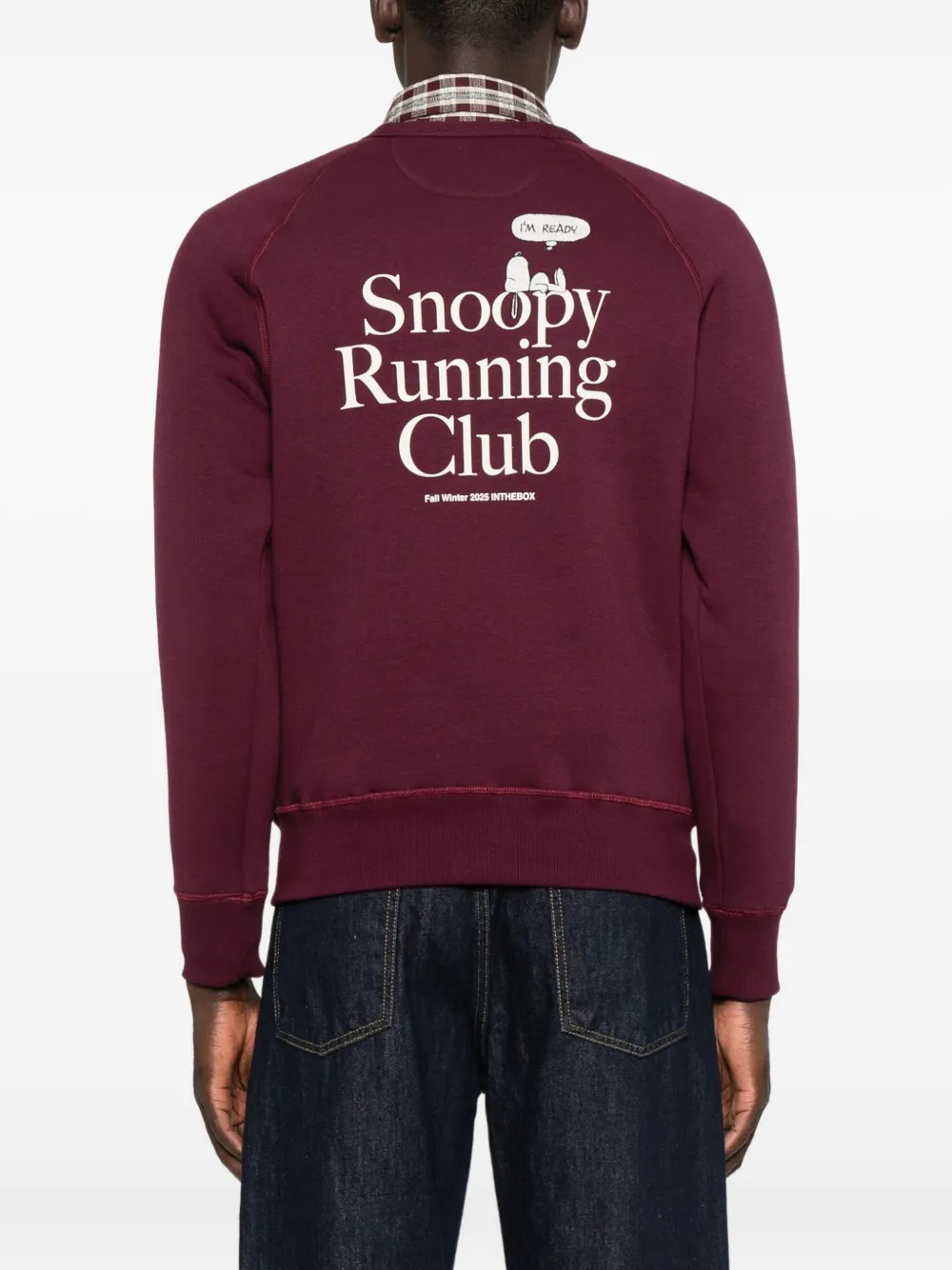In The Box Snoopy-print Sweatshirt In Burgundy