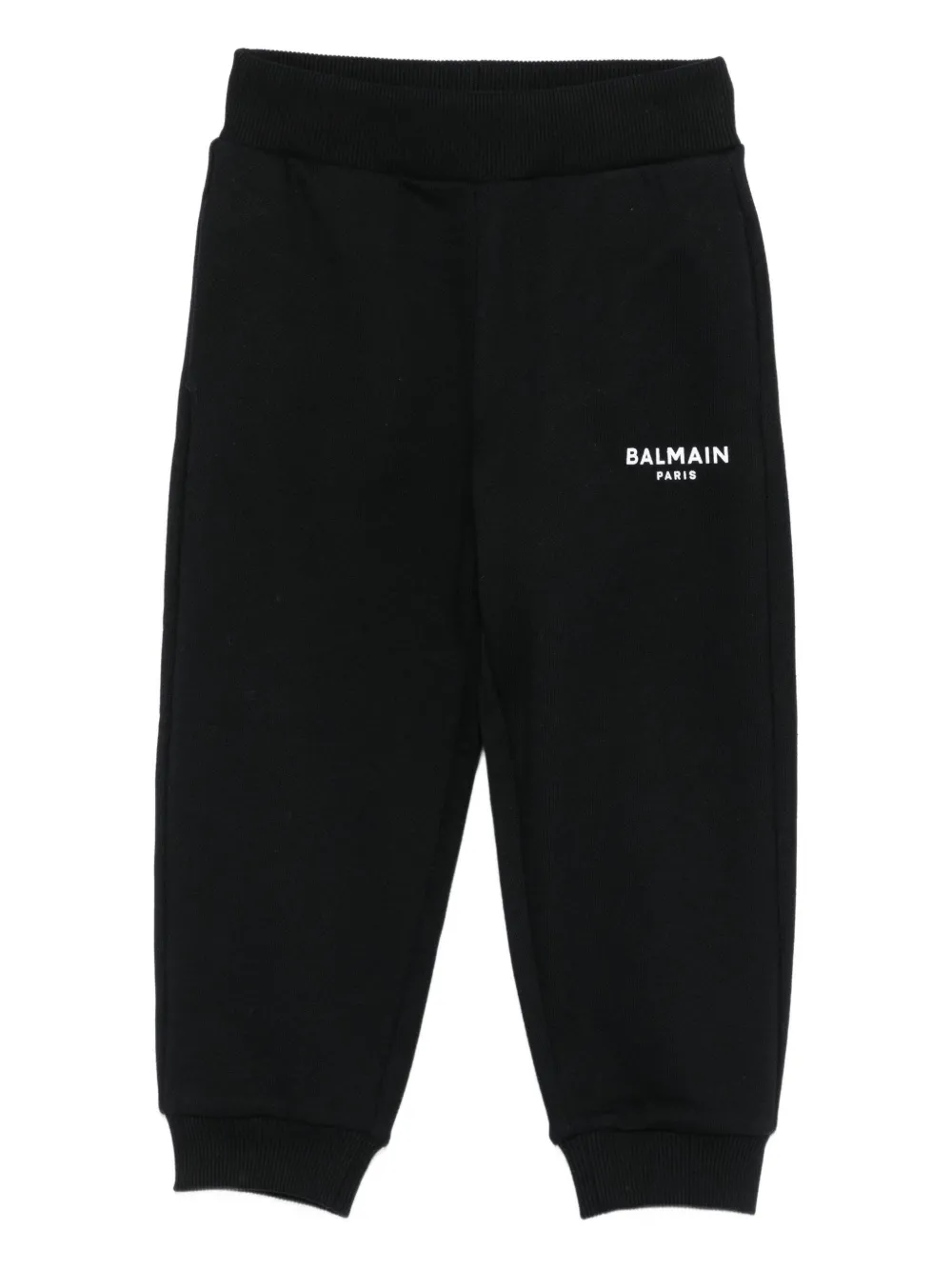 Balmain Kids logo-embroidered pants | Black | Image 1