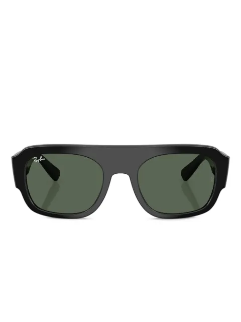 Ray-Ban shield-frame tinted sunglasses