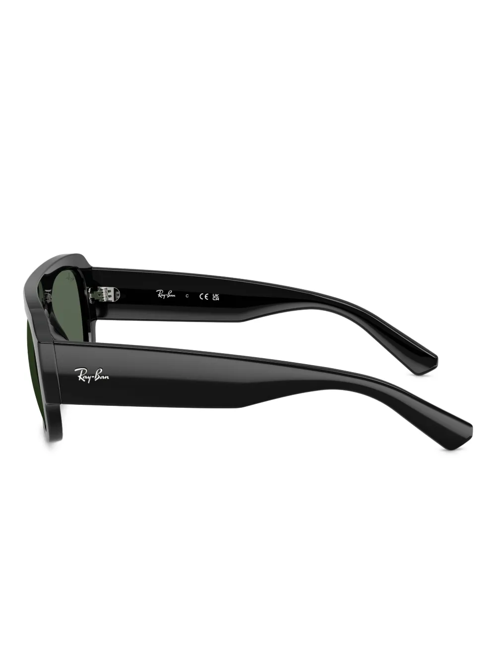 Ray Ban Shield-frame Tinted Sunglasses In Black