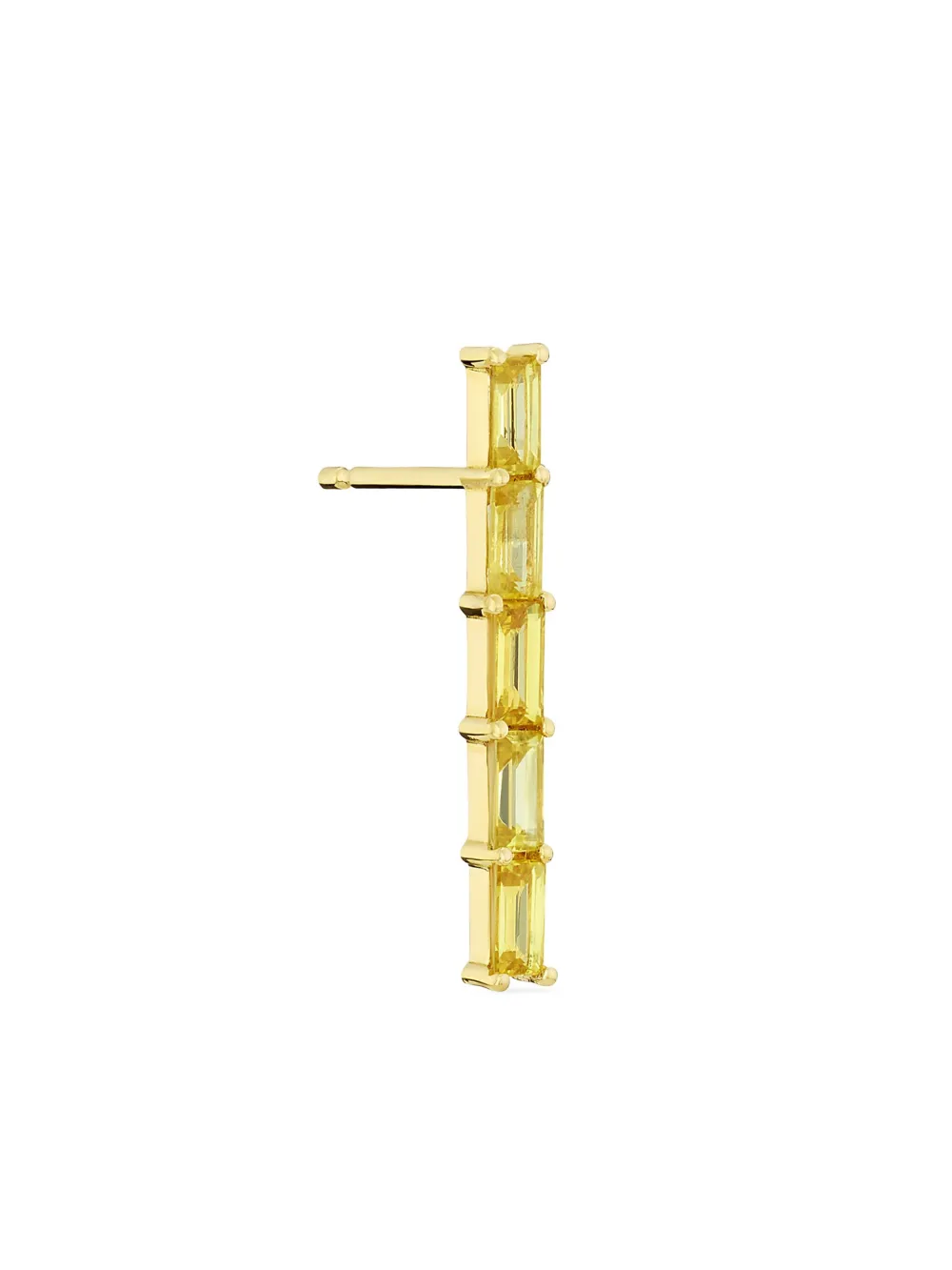  Rosekey 18k Yellow Gold Whistle Sapphire Earrings 