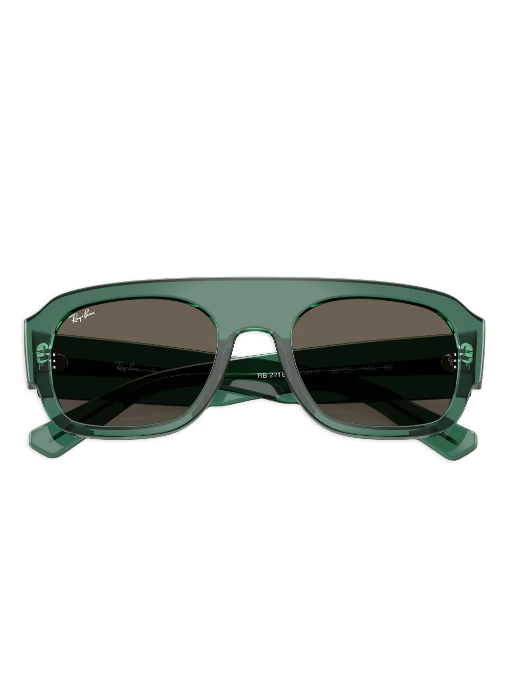 Ray-Ban Zonnebril met vierkant montuur Groen