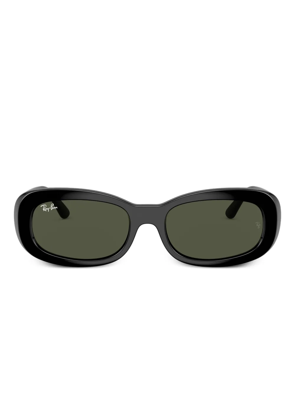 Ray-Ban oval-frame sunglasses | Black | Image 1