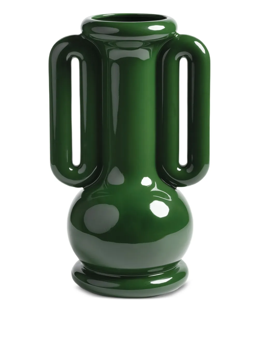 &k Amsterdam Amfora side-handles vase (36cm x 21.5cm) | Green | Image 1