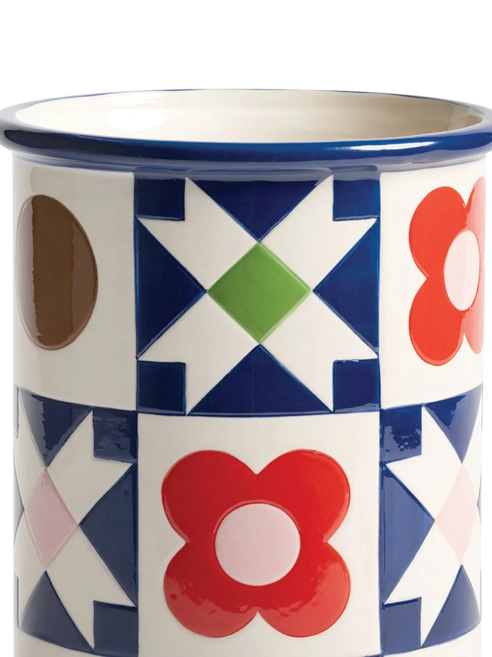 &k Amsterdam Gewatteerde vaas - Blauw
