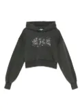MSGM Kids crystal-embellished hoodie - Grey