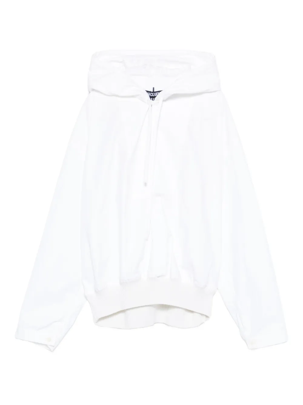 Jacquemus Drawstring Hoodie In White