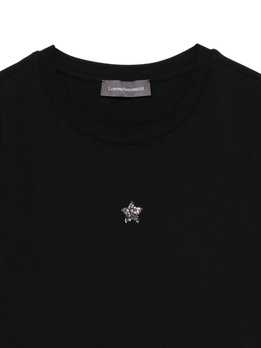 Lorena Antoniazzi T-shirt verfraaid met ster Zwart