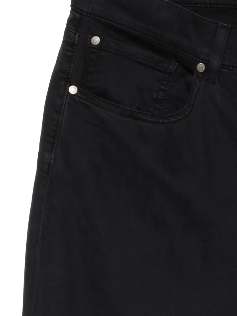 7 For All Mankind Luxe Performance Trousers In Black