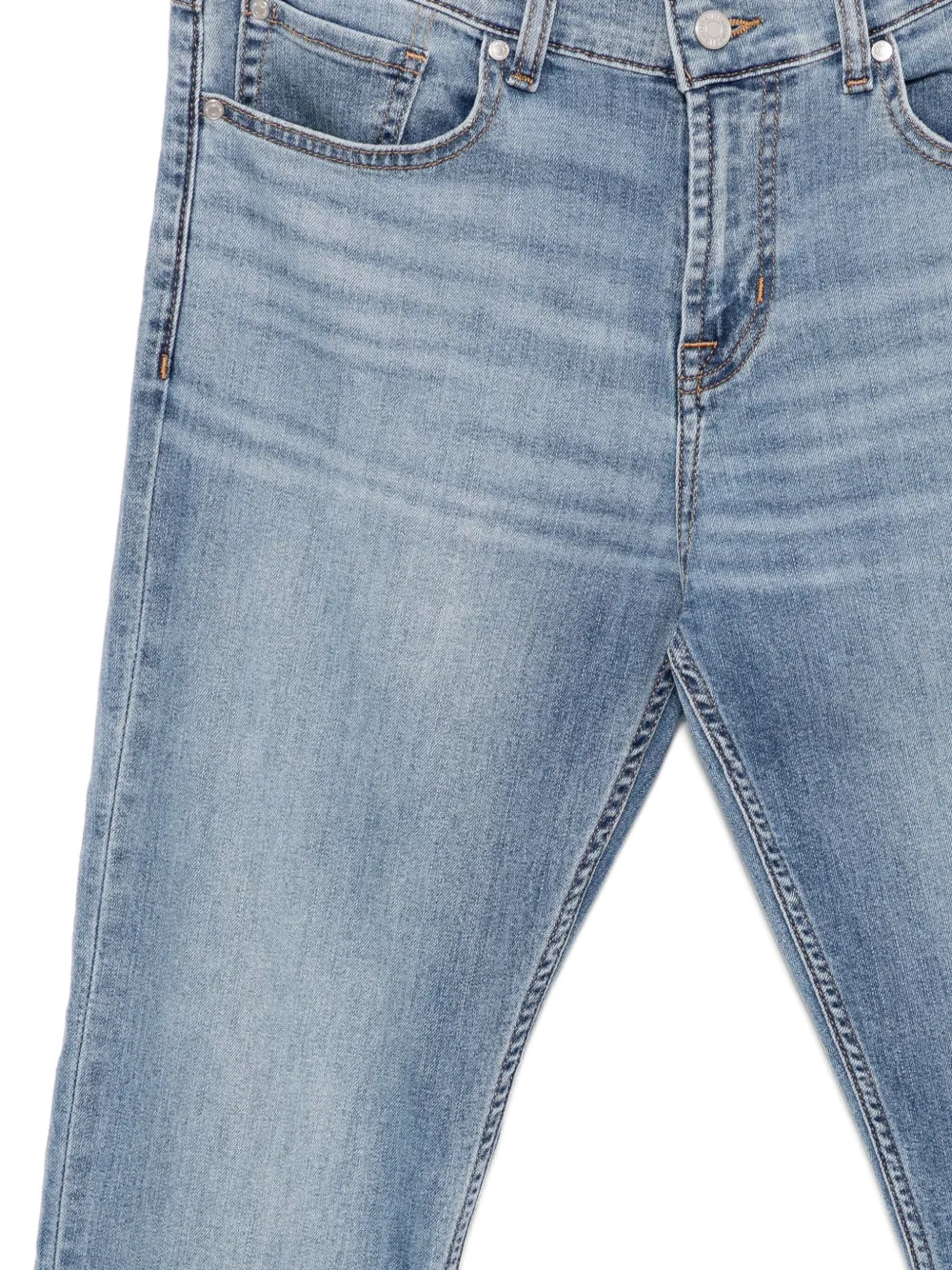 7 For All Mankind Skinny mid waist jeans Blauw