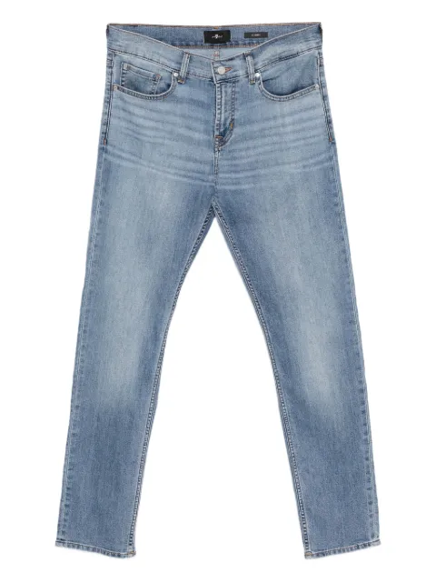 7 For All Mankind mid-rise skinny jeans