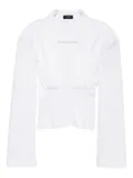 A.W.A.K.E. Mode pleated top - White