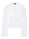 A.W.A.K.E. Mode pleated top - White