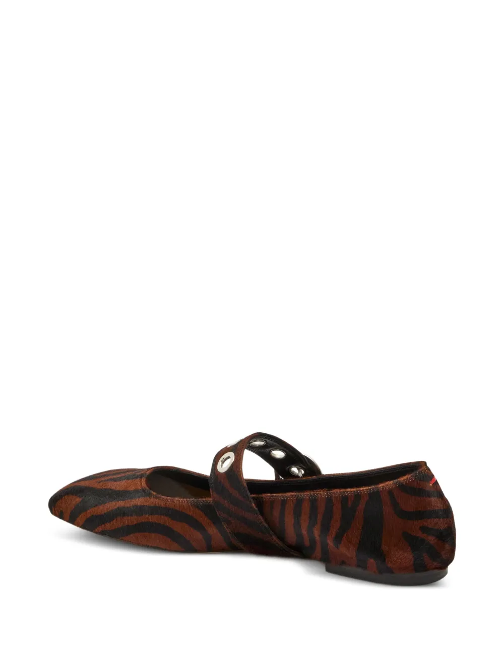 Aeyde Uma zebra-print ballet flats | Image 2