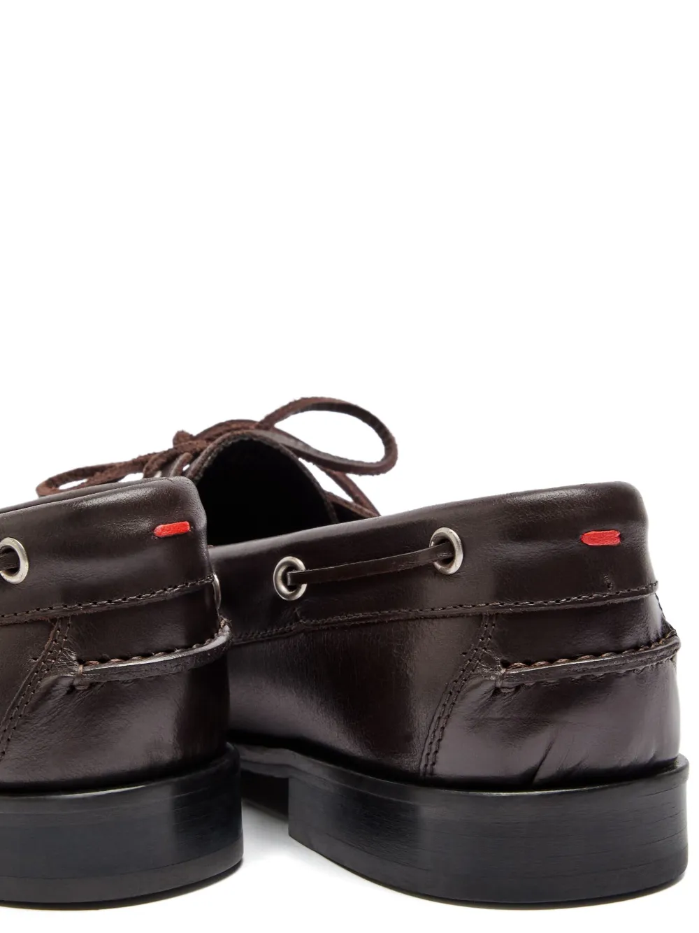 Aeyde Harris leren loafers met veters Bruin