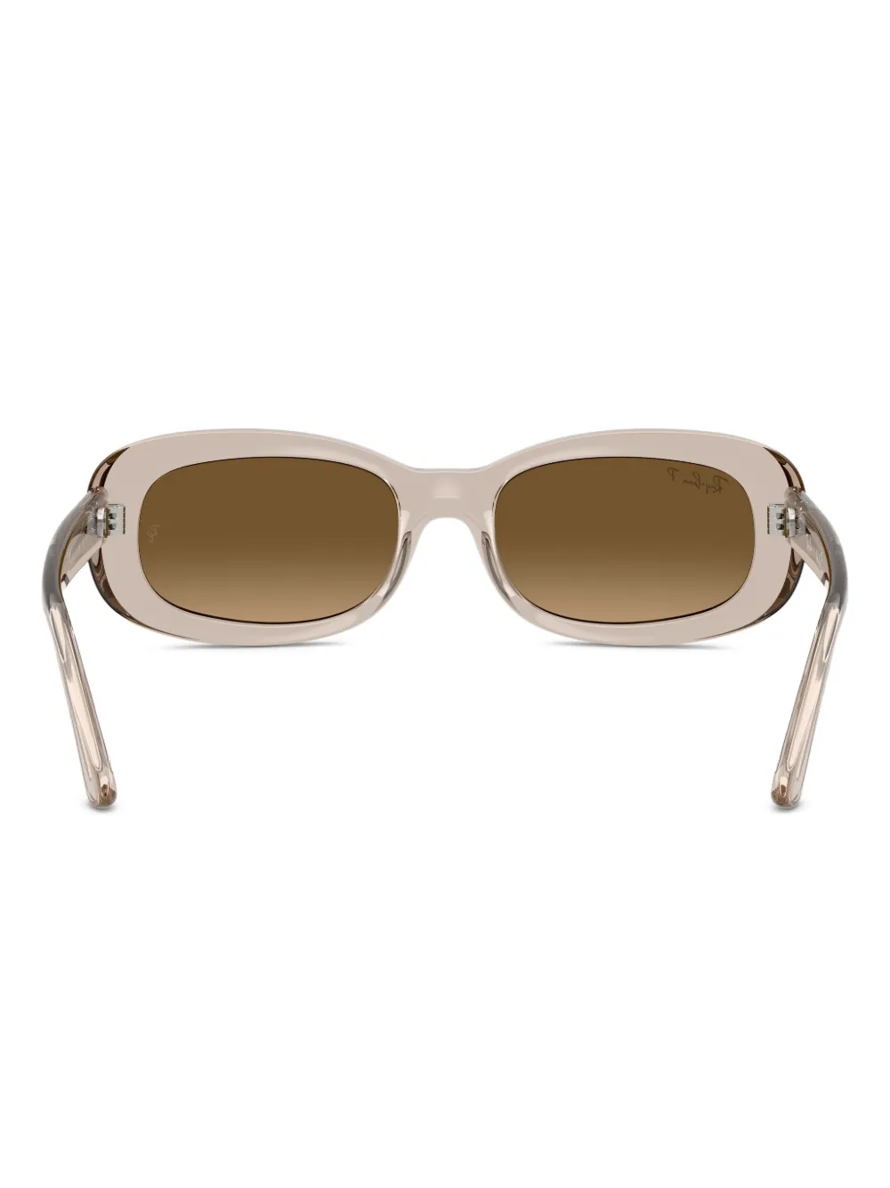 Ray Ban Rb2221 Sunglasses Transparent Beige Frame Brown Lenses Polarized 53-18 In Brown