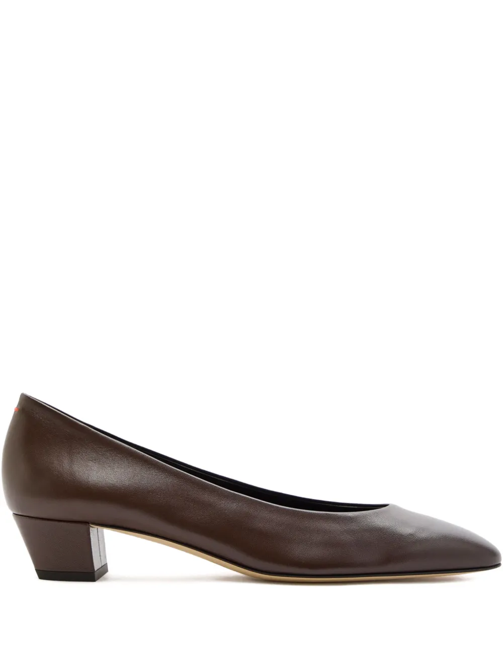 Aeyde 35mm block-heel pumps Brown