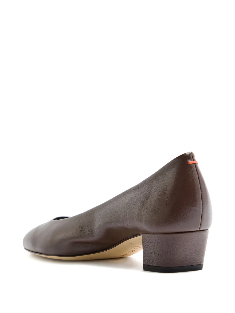Aeyde 35mm block-heel pumps Brown