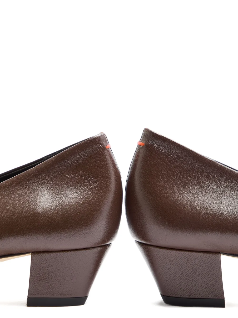 Aeyde 35mm block-heel pumps Brown