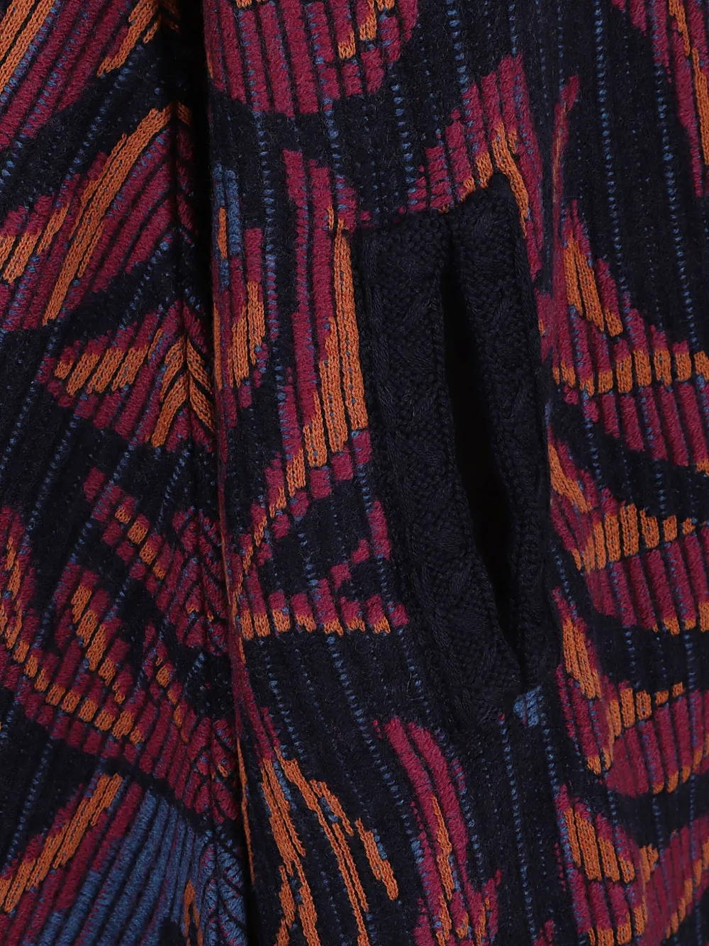ETRO Cape met bloemjacquard en kwastje Rood