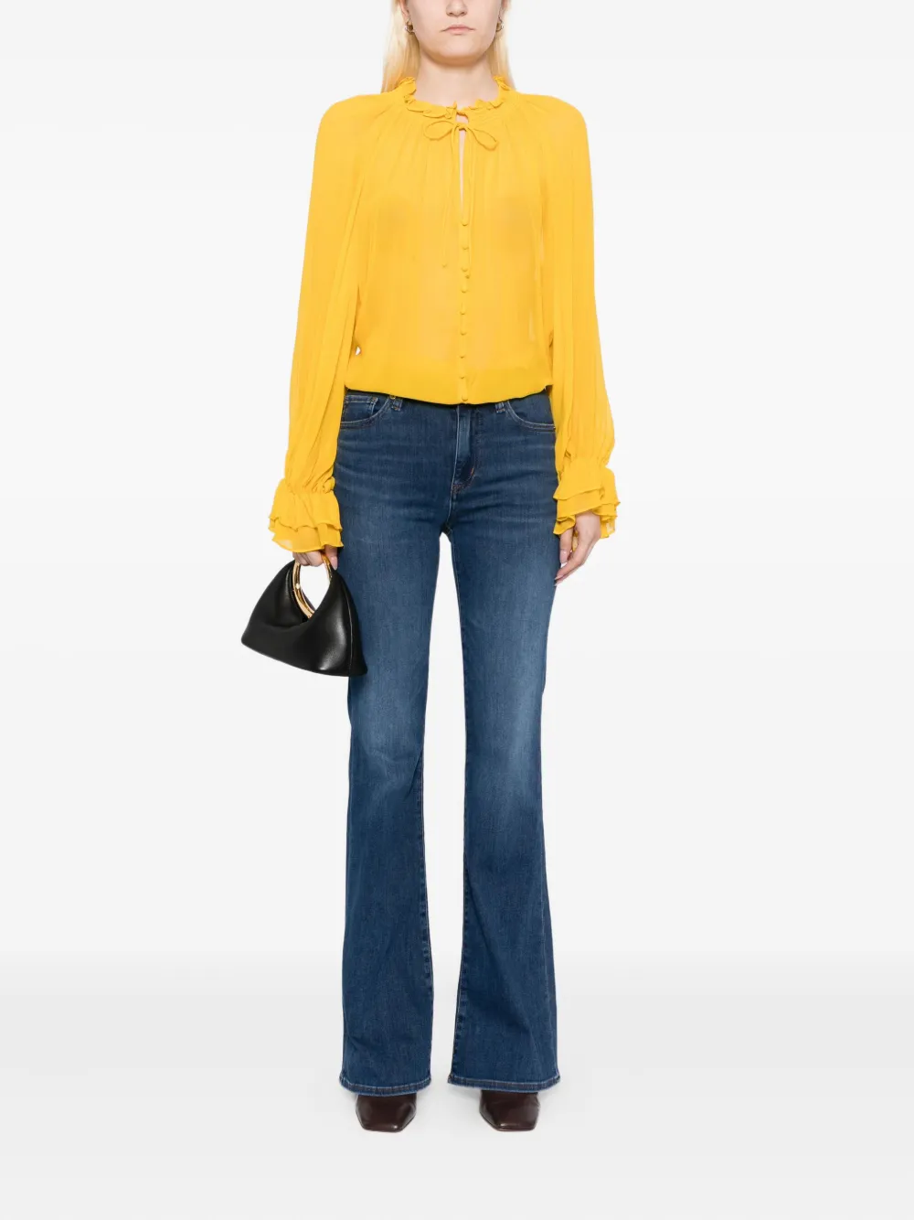 Alice + olivia Josephine blouse - Geel