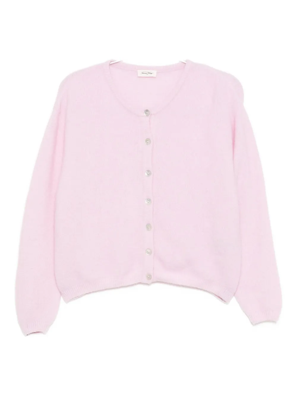 American Vintage Vitow Brushed-knit Cardigan In Pink