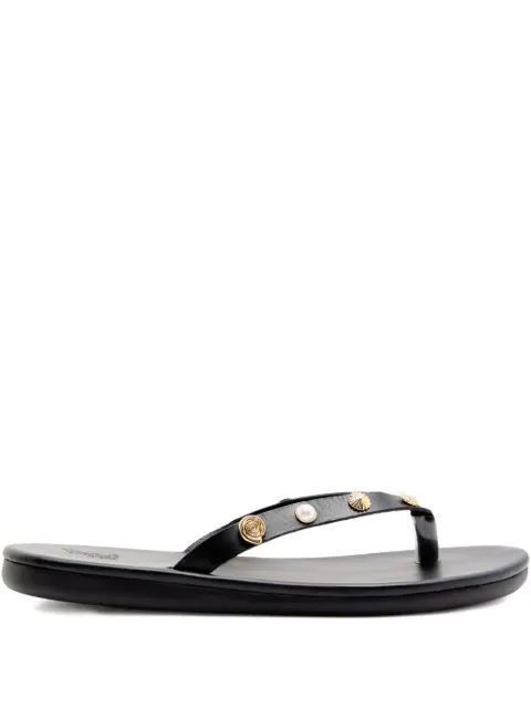 Ancient Greek Sandals Saionara shell-embellished thong sandals