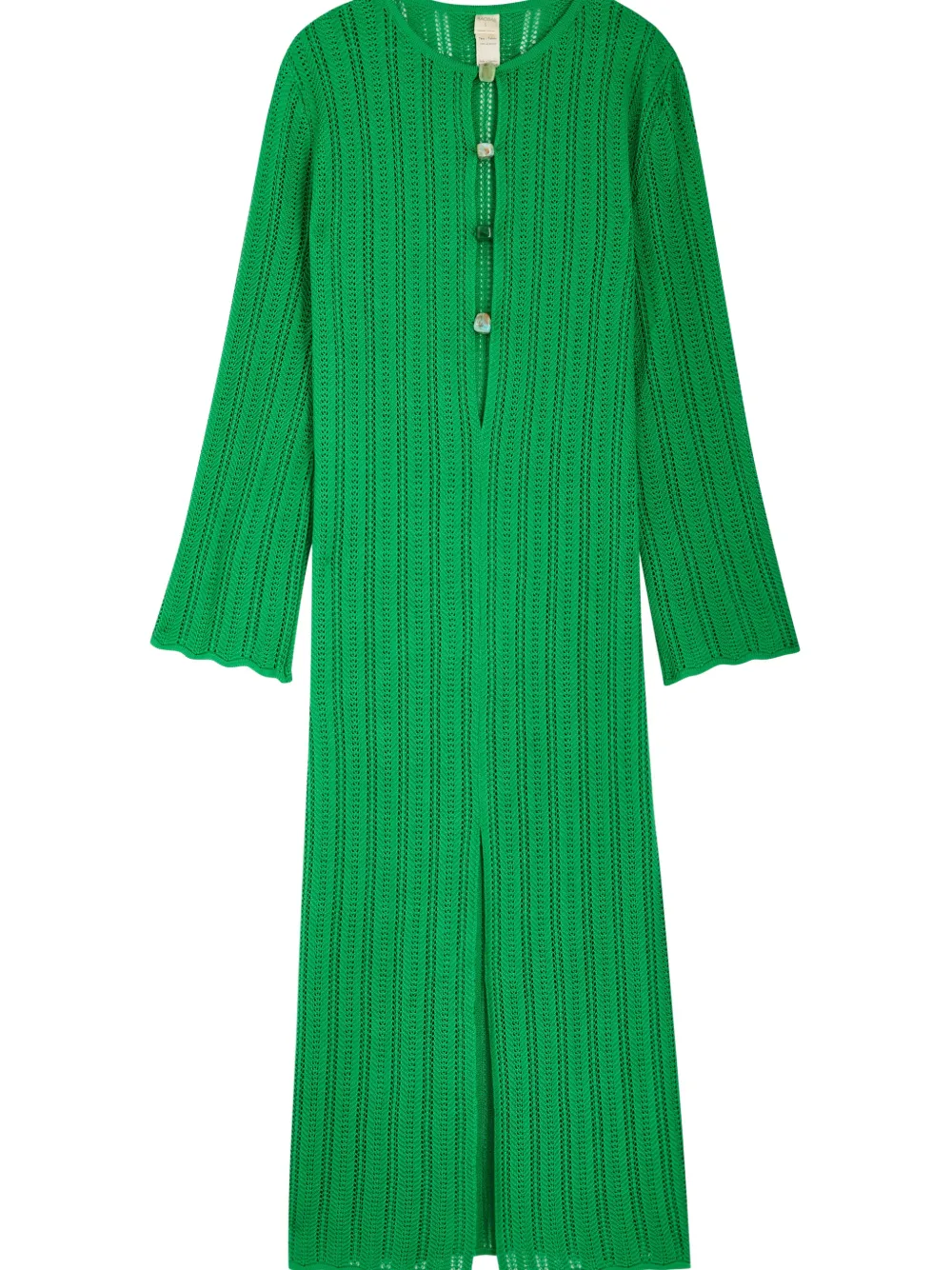 Baobab Mamu buttoned maxi dress - Groen