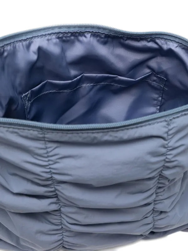 DAMSON MADDER Logo Ruched Bag | Blue | FARFETCH