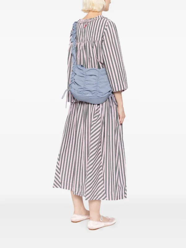 DAMSON MADDER Logo Ruched Bag | Blue | FARFETCH DAMSON MADDER Logo Ruched Bag | Blue | FARFETCH