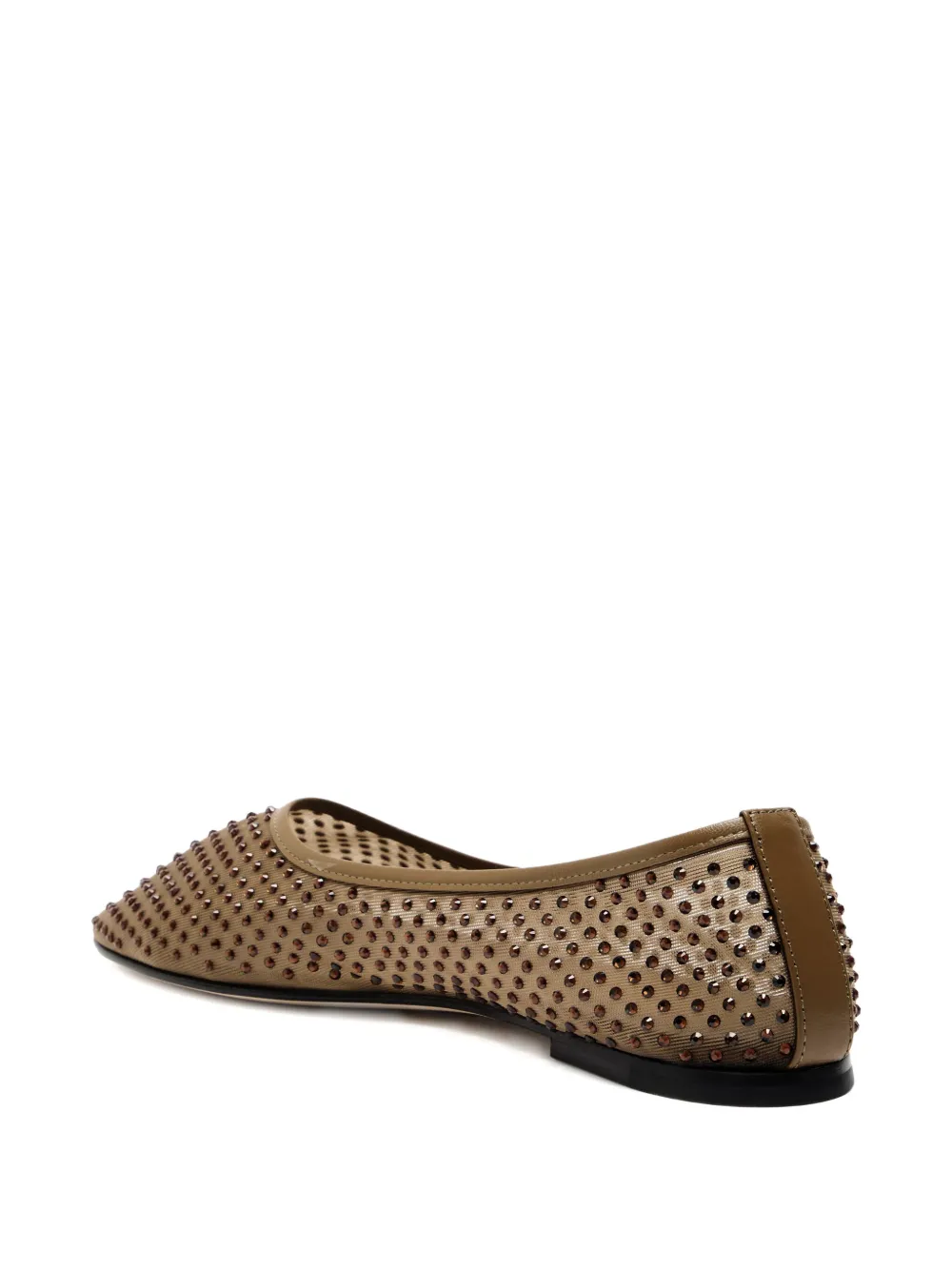 Dear Frances Balla crystal-embellished ballet flats - Bruin