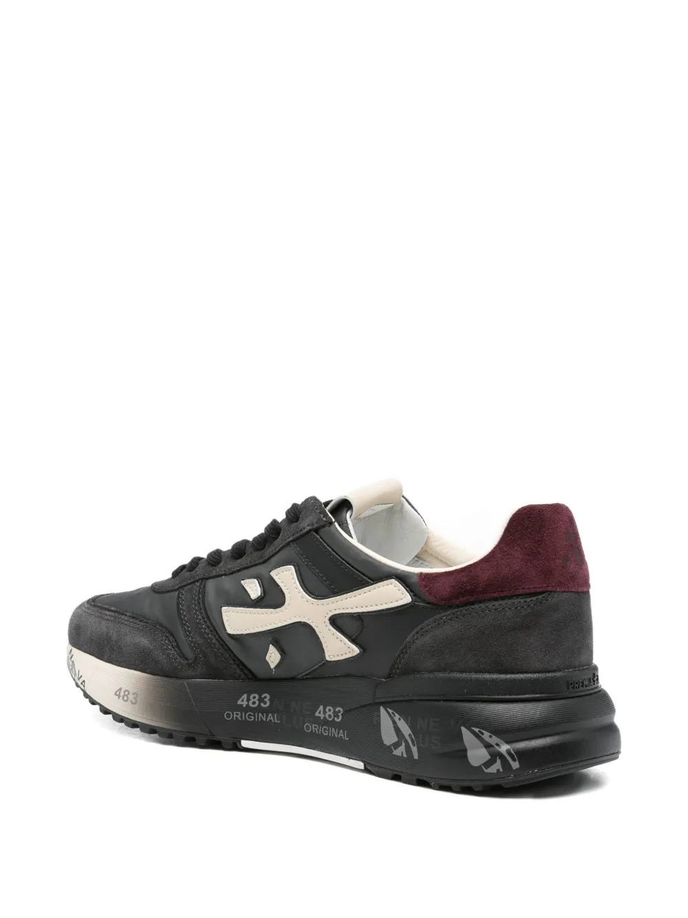 Premiata patch-detail sneakers Black