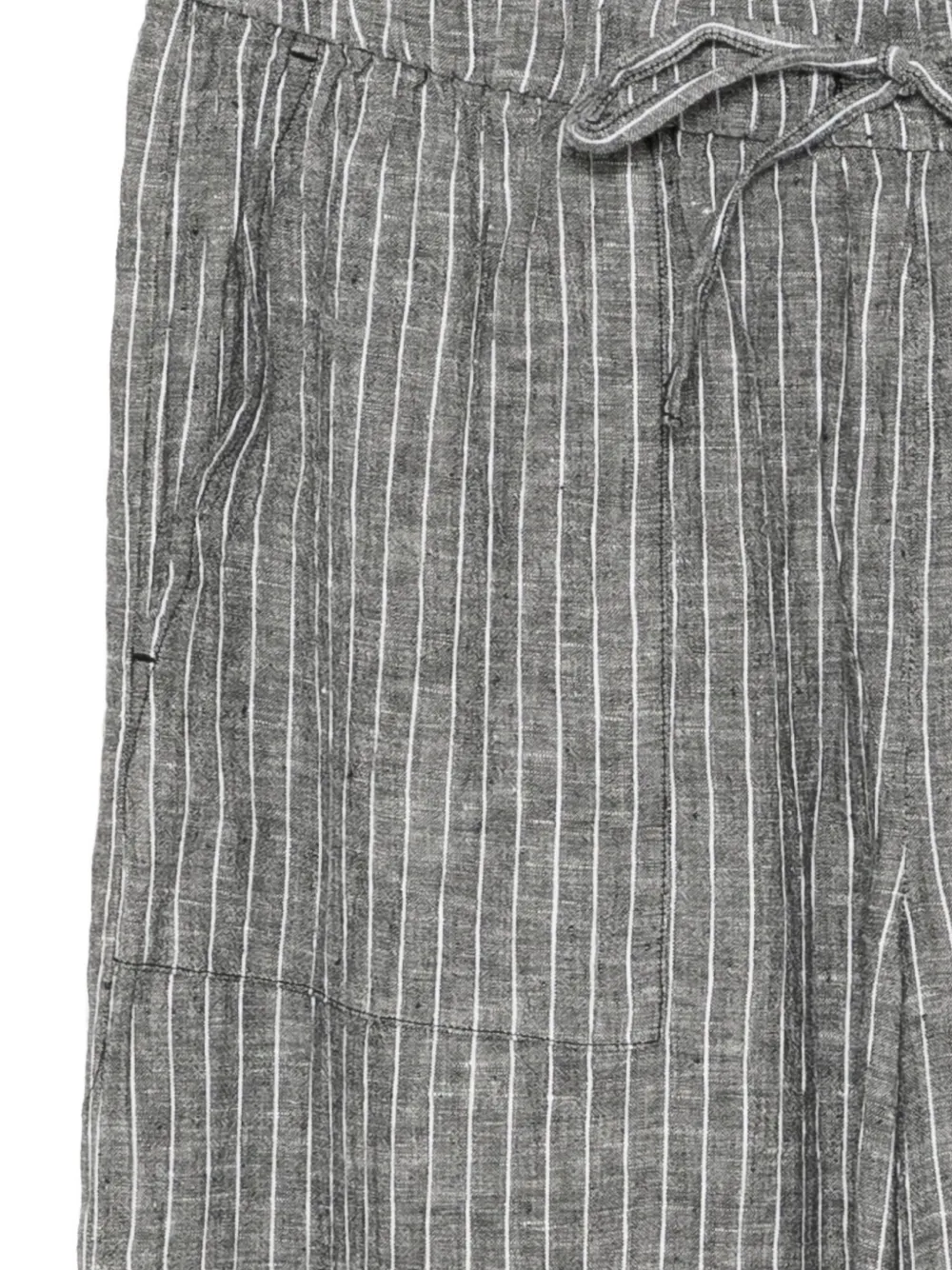 Eileen Fisher Stripe-printed Trousers In Black