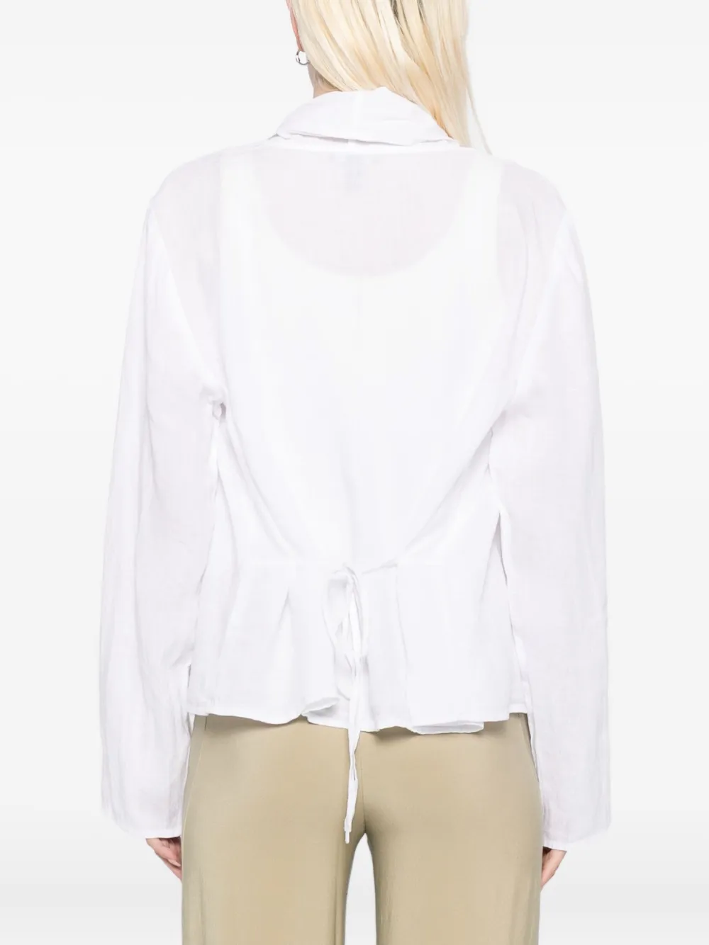 Eileen Fisher High-collar Jacket In White