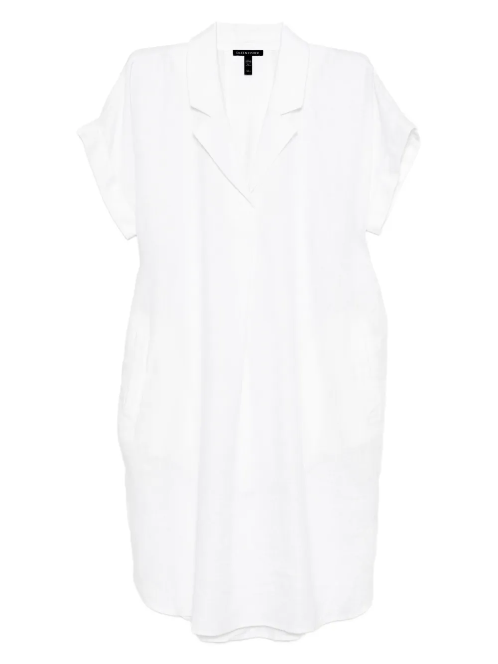 Eileen Fisher notched collar dress | White | Image 1