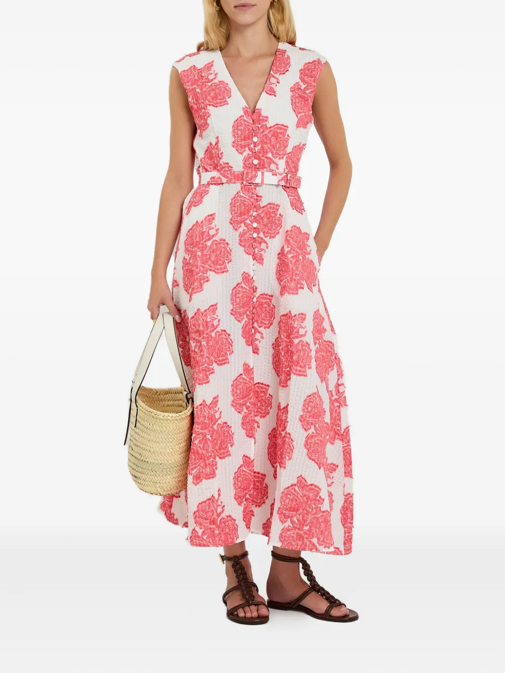 Evi Grintela Midi-jurk - Wit