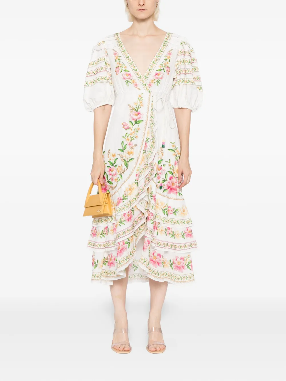 FARM Rio Palm Dream wikkeljurk - Beige
