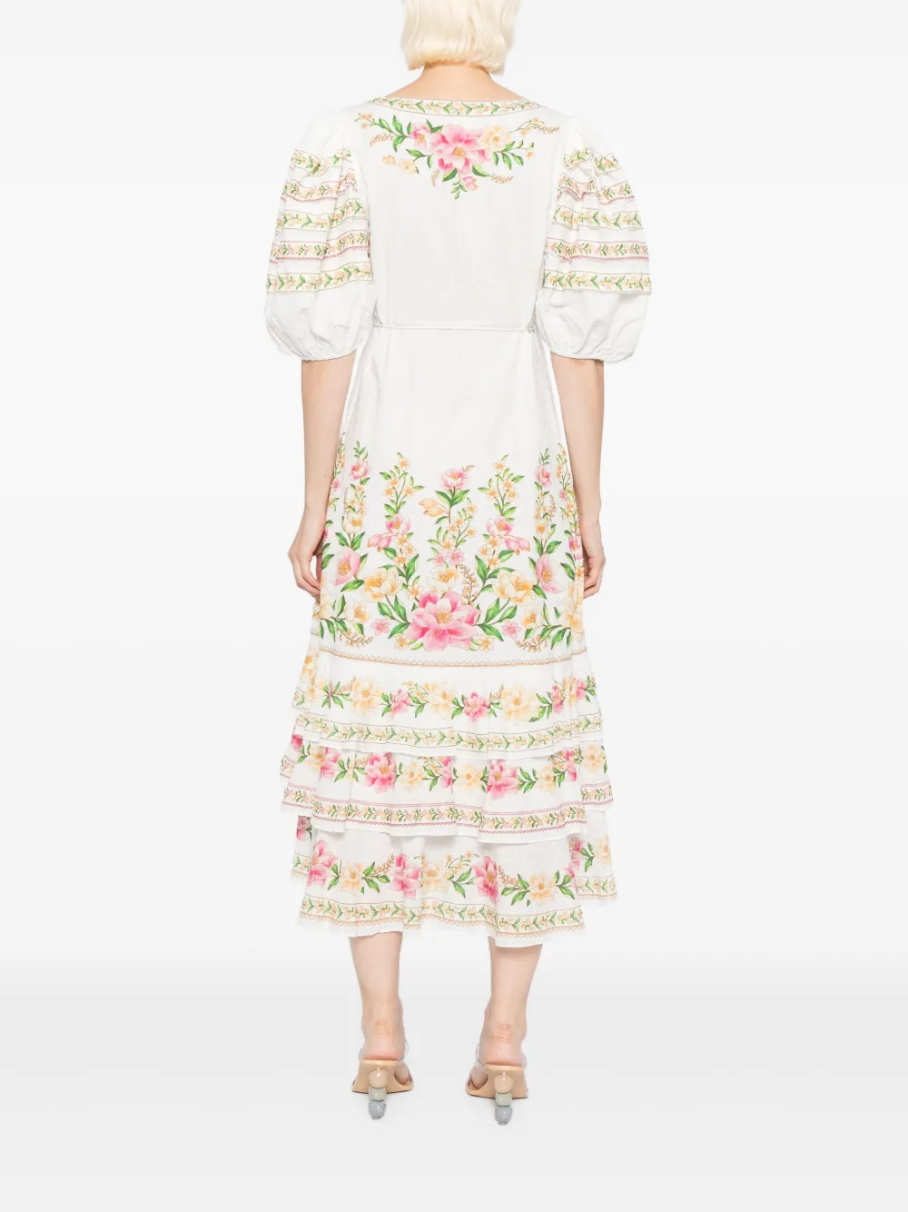 FARM Rio Palm Dream wikkeljurk Beige