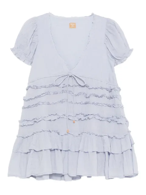 Free People leaf-embroideried dress