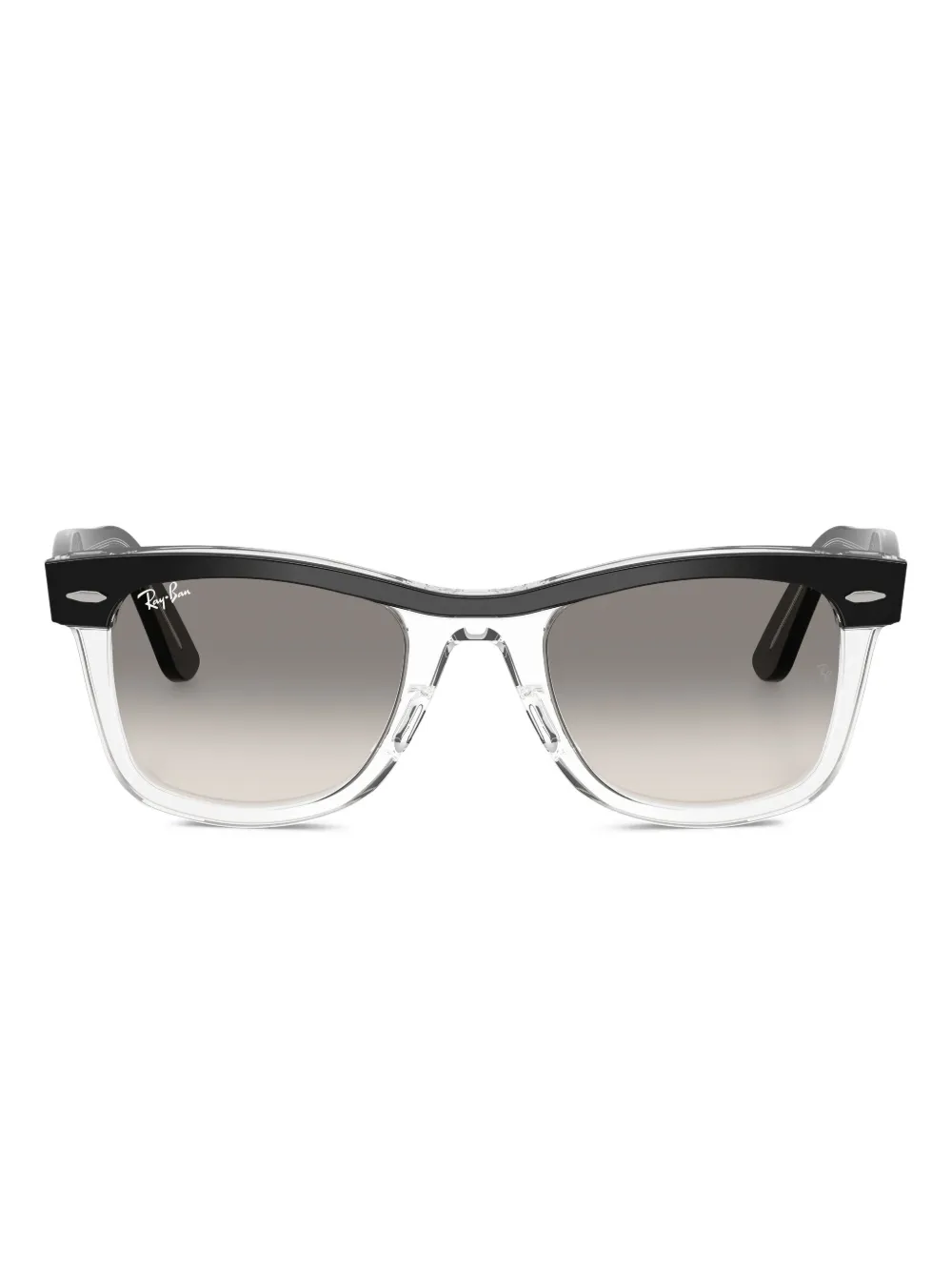 Ray-Ban square-frame polished sunglasses | Black | Image 1
