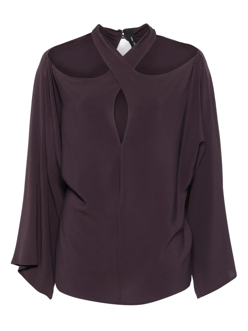 Federica Tosi crossover-neck blouse | Purple | Image 1
