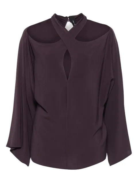 Federica Tosi blusa con cuello cruzado